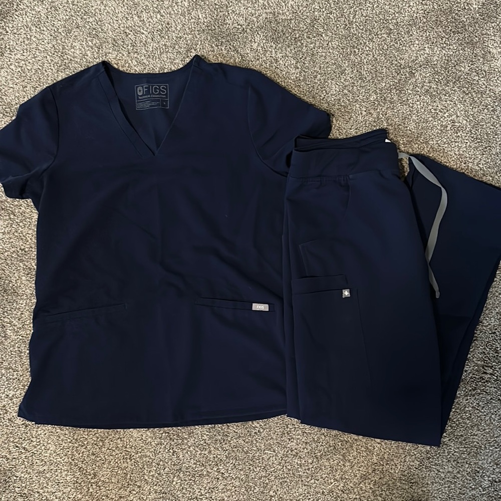 Navy Blue Scrub Set Figs Technical collection